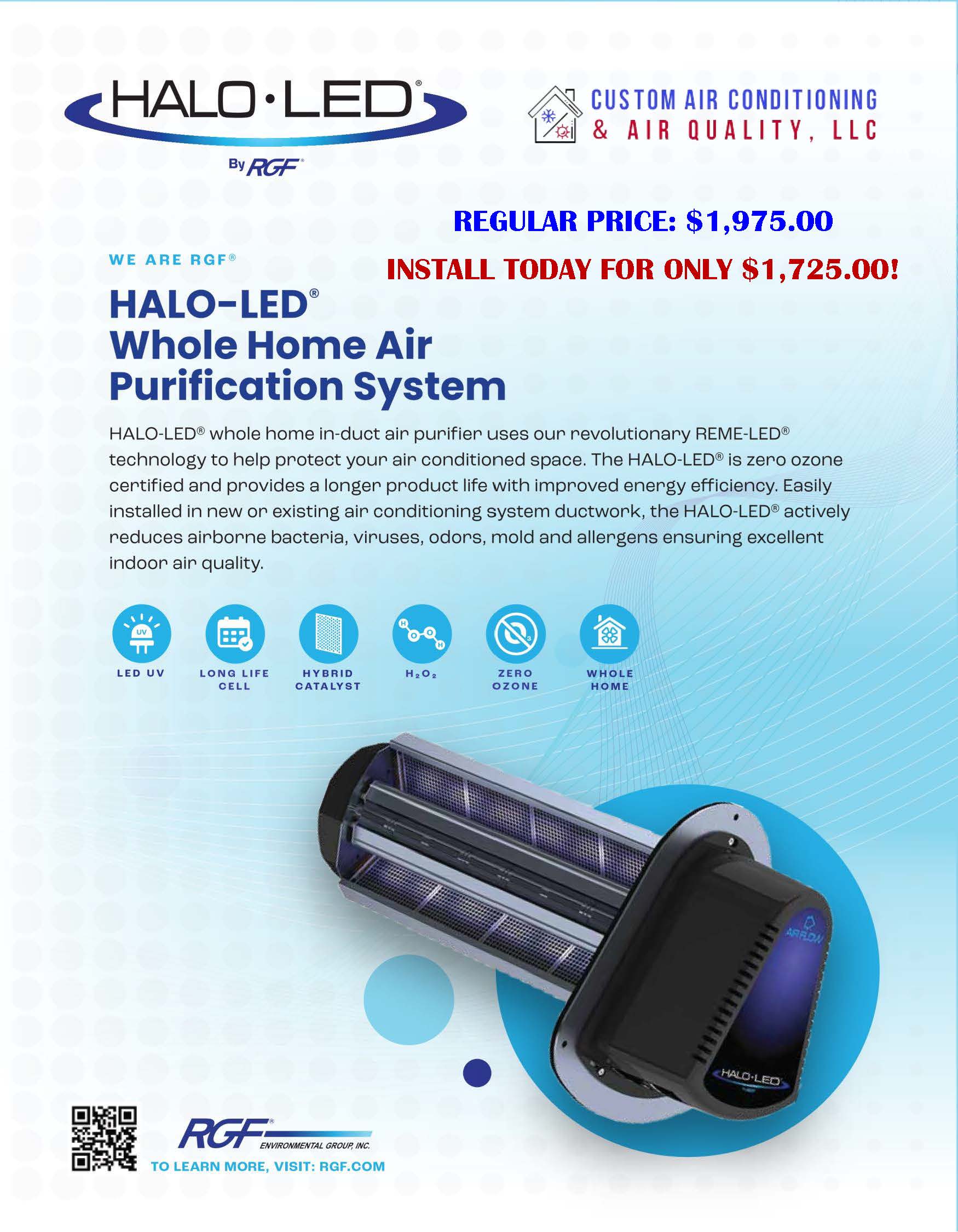UV Lights 3 HALO LED INFO Page