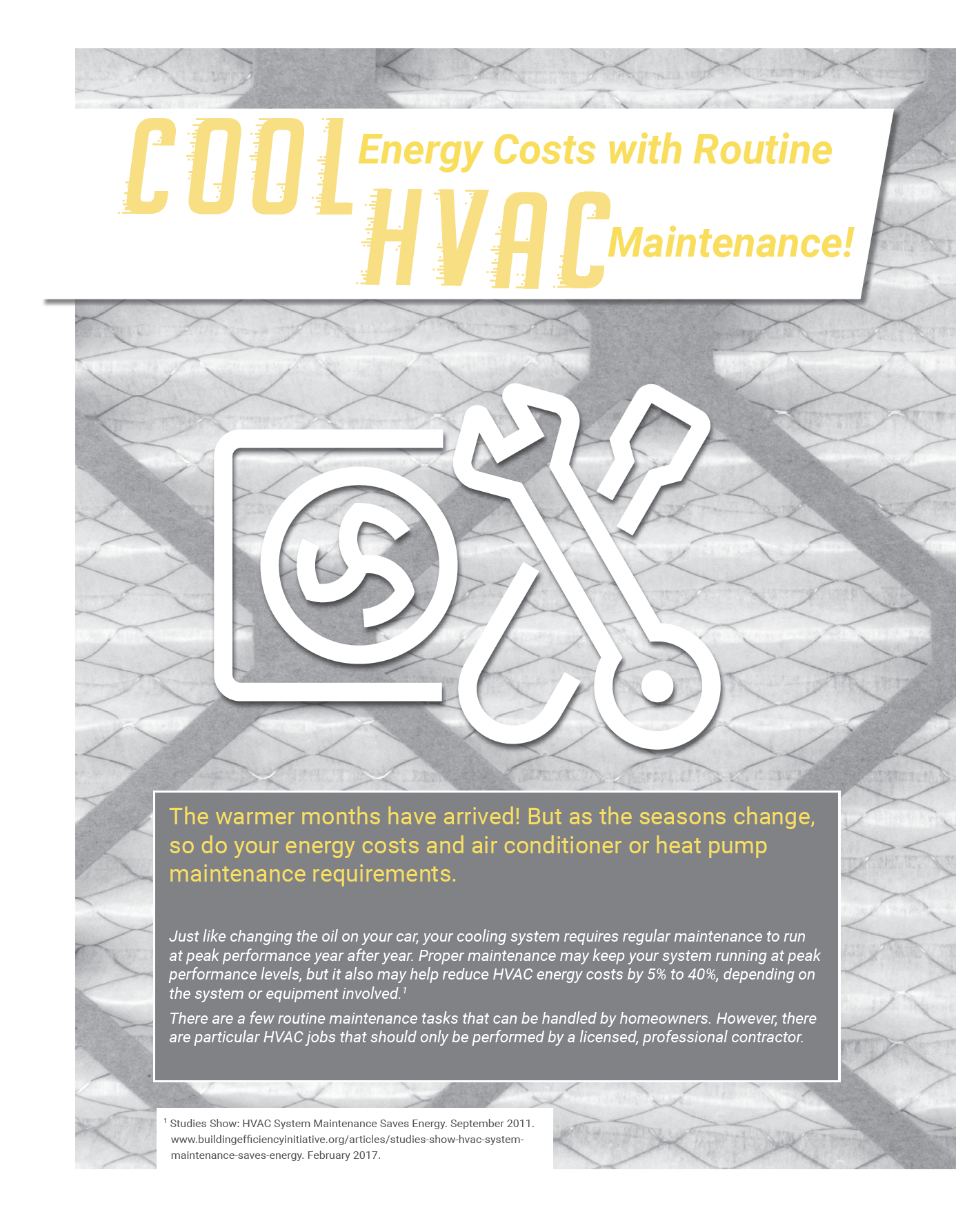 Cool Energy Costs With Routine HVAC Maintenance! 1 coolenergycosts